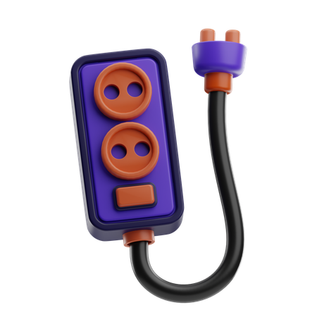 Extension Cord  3D Icon