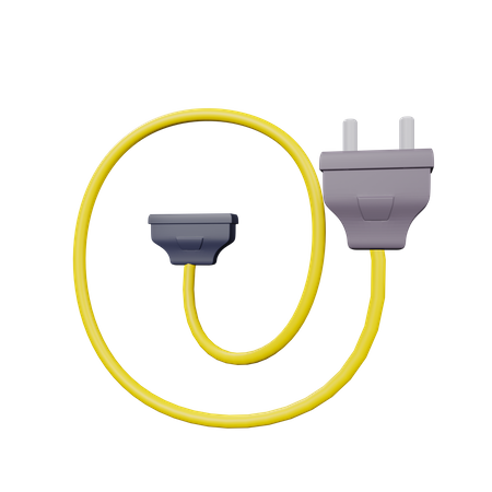 Extension cord  3D Illustration