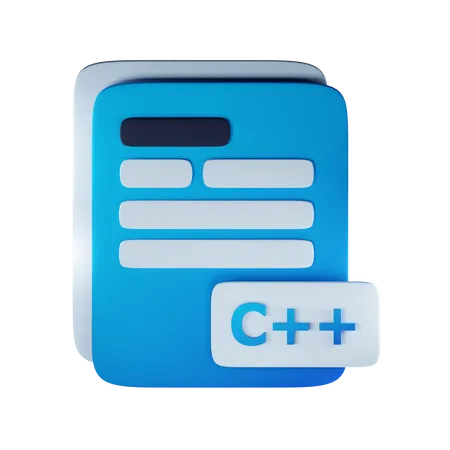 Extensión de archivo c++  3D Icon