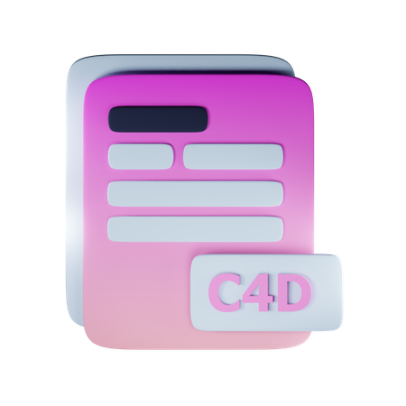 Extensión de archivo c4d  3D Icon