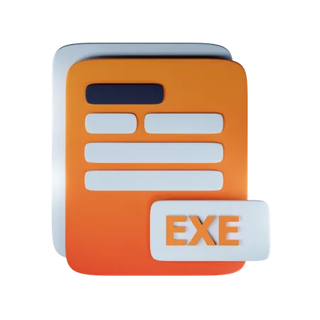 Extension de fichier exe  3D Icon