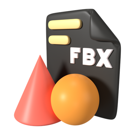 Extension de fichier FBX  3D Icon