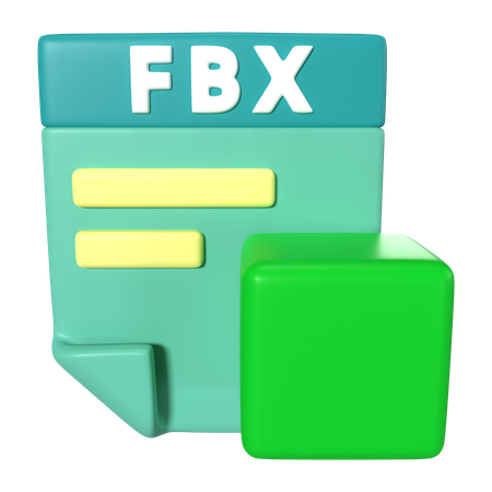 Extension de fichier FBX  3D Icon