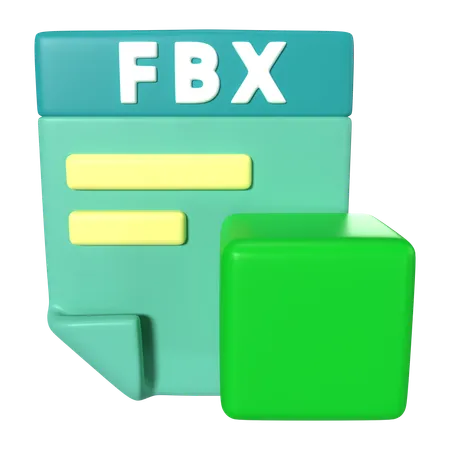 Extension de fichier FBX  3D Icon