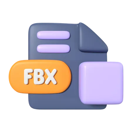 Extension de fichier FBX  3D Icon