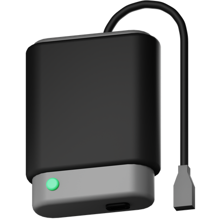 External Hard Disk  3D Icon