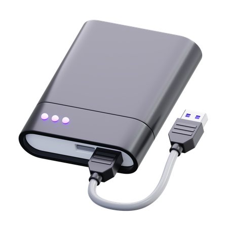 External Hardisk  3D Icon