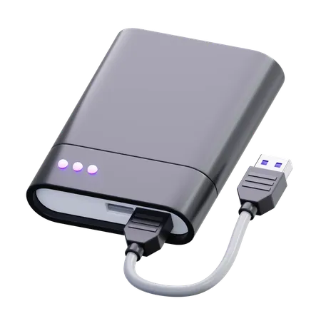 External Hardisk  3D Icon