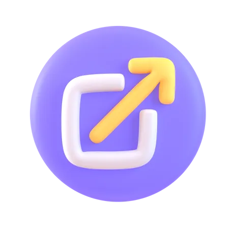 External Link  3D Icon