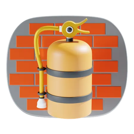 Fire Extinguisher 3 D Icon And Illustration 3D Icon