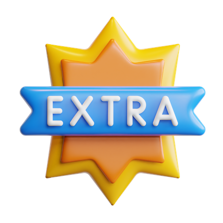 Extra Badge  3D Icon