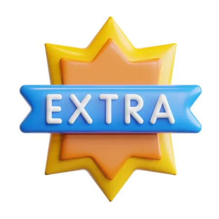 Extra Badge  3D Icon
