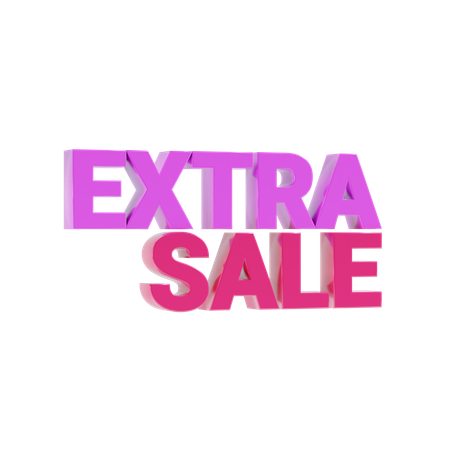 Venta extra  3D Icon