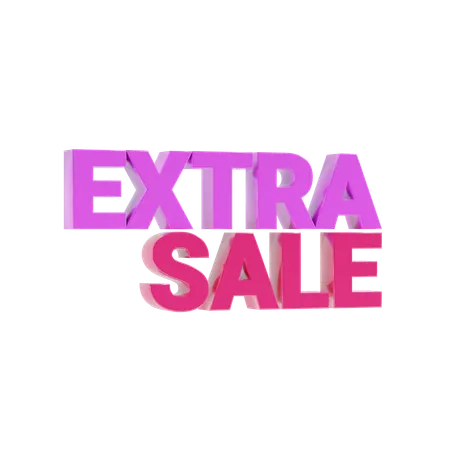 Venta extra  3D Icon