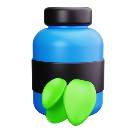 Bouteille d'extrait de vanille  3D Icon