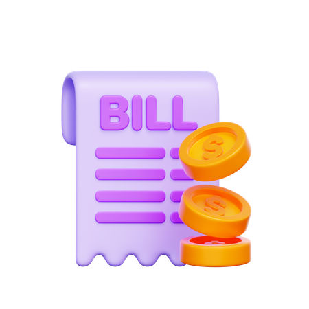 Extrato de cobrança  3D Icon