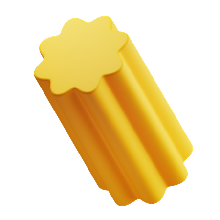 Extruded Star Abstract  3D Icon
