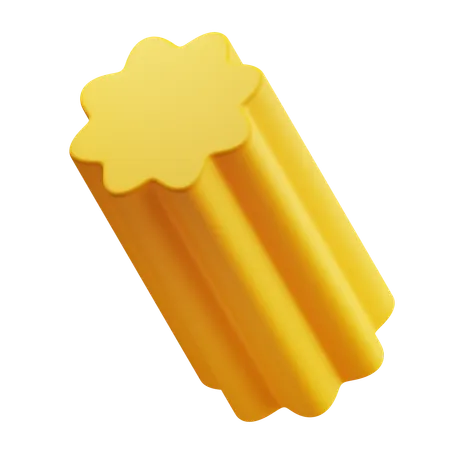 Extruded Star Abstract  3D Icon