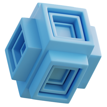 Extruir cubo  3D Icon