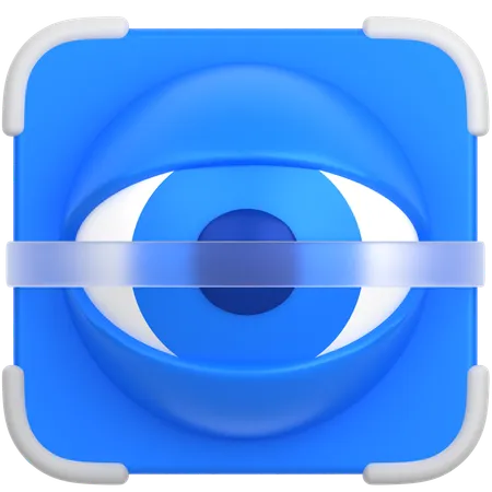 3 D Icon Of Protector Eye 3D Icon