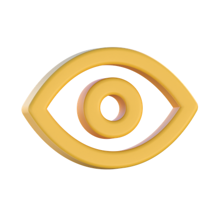 눈  3D Icon