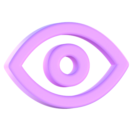 눈  3D Icon