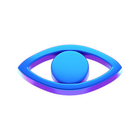 Eye Abstract Shape  3D Icon