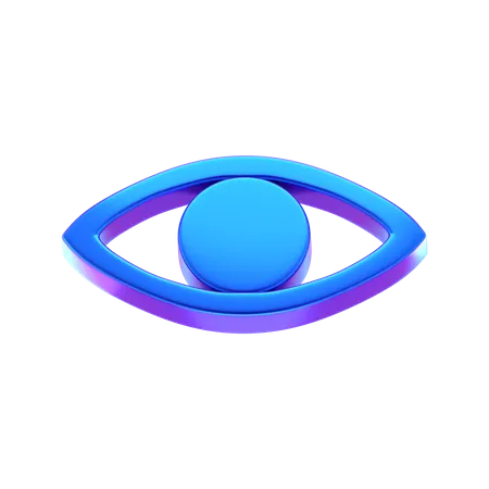 Eye Abstract Shape  3D Icon