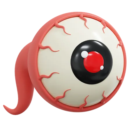 Eye Ball 3 D Icon Halloween Illustration 3D Icon