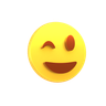 3d smile blink logo