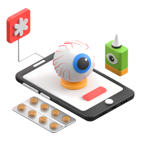 Eye Care  3D Icon