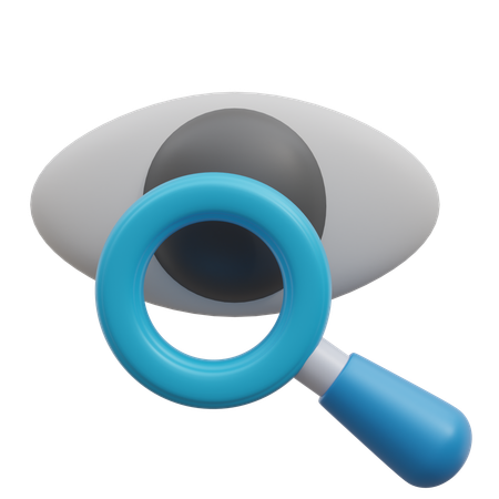 Eye Care Inspection  3D Icon