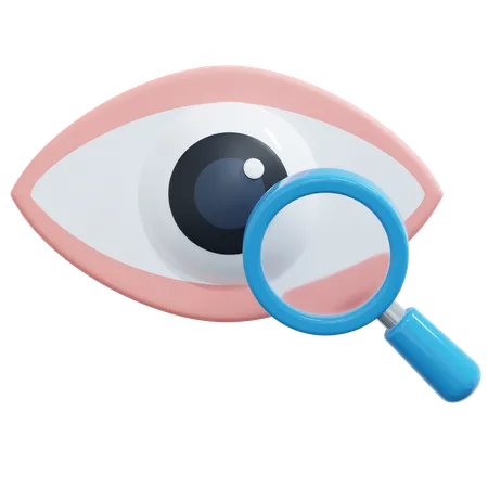 Eye Care Inspection  3D Icon