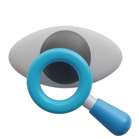 Eye Care Inspection  3D Icon
