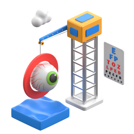 Eye Checkup 3D Icon