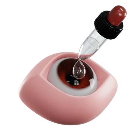 Eye Drop  3D Icon