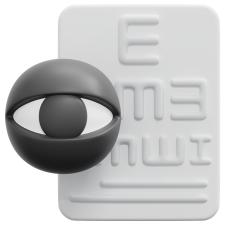 Eye Exam  3D Icon