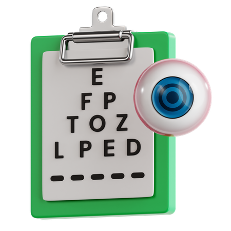 Eye Examination  3D Icon