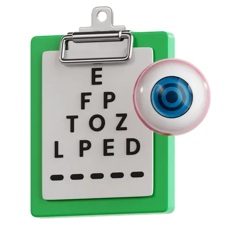 Eye Examination  3D Icon