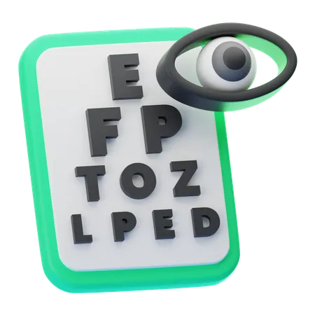 EYE EXAMINATION  3D Icon