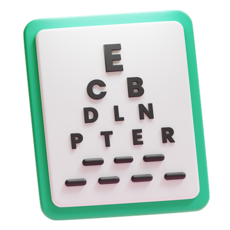 EYE EXAMINATION  3D Icon