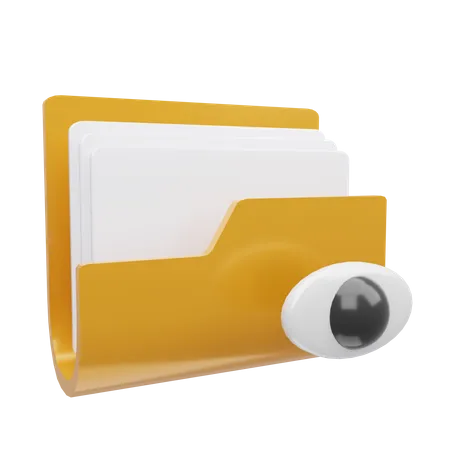 Eye Folder  3D Icon