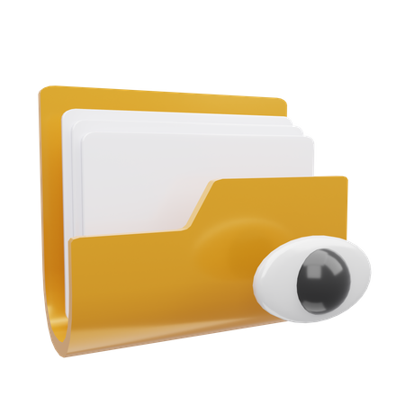 Eye Folder  3D Icon