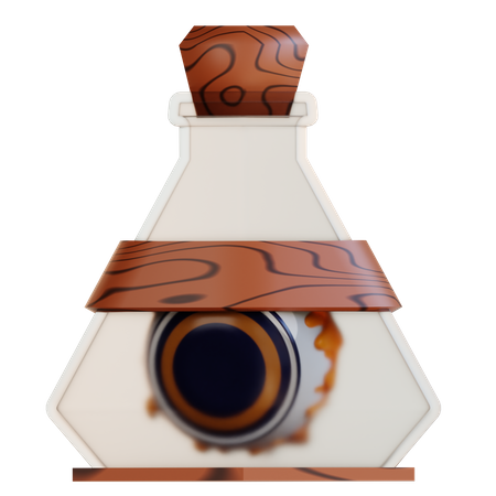 Eye In Bottle  3D Icon