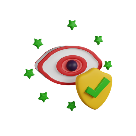 Eye insurance  3D Icon