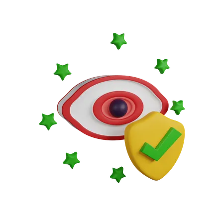 Eye insurance  3D Icon