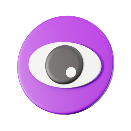 Eye Lock  3D Icon