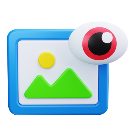 Eye Looking  3D Icon