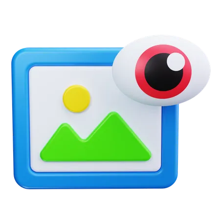 Eye Looking  3D Icon