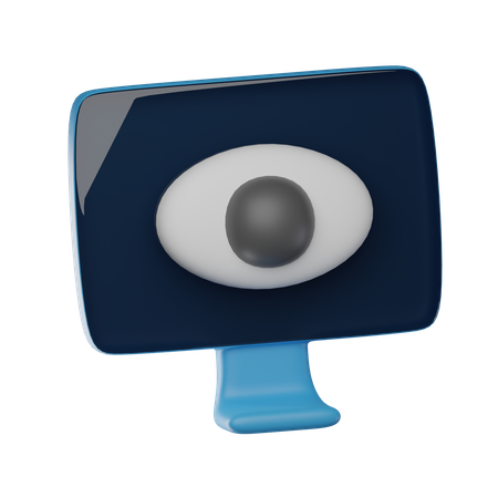 Eye Monitoring  3D Icon